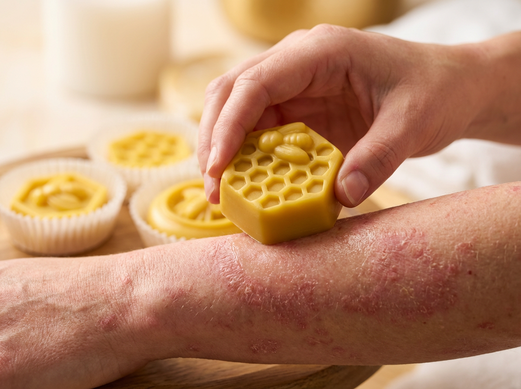 Handmade Beeswax Lotion Bar – Natural Solid Moisturizer